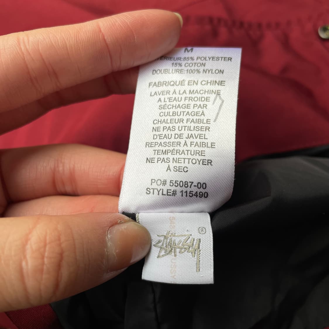 스투시 코치자켓 번트 레드 상품이미지8