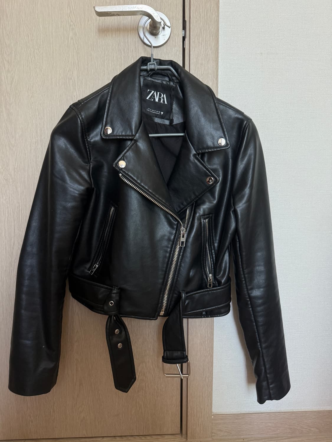 zara 여성 라이더 레더 자켓 상품이미지1