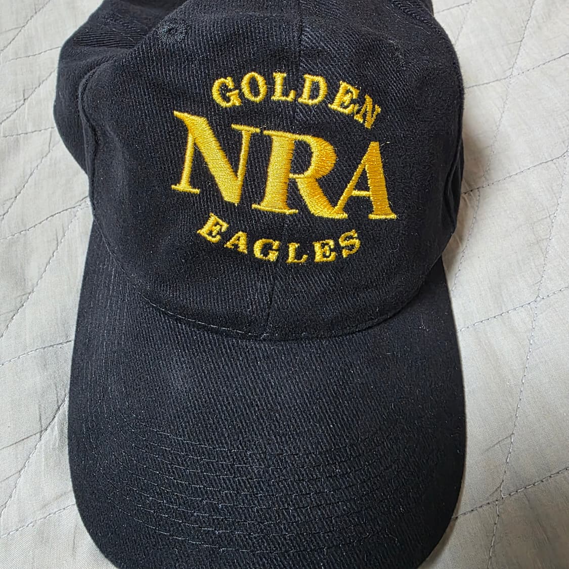 [OS] 빈티지 NRA 골든 이글 6패널 캡 블랙 상품이미지3