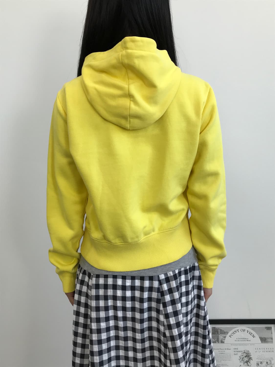 Puma Yellow Spellout Logo Zip Up Hoodie 상품이미지4