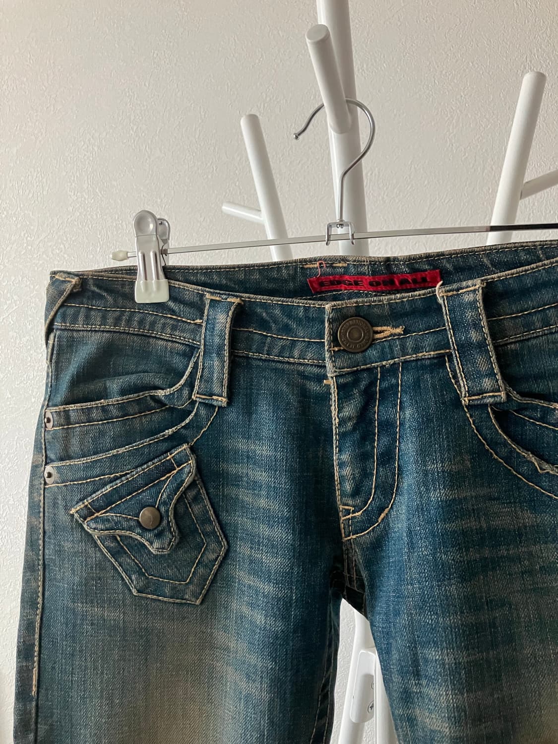 Edge on all 일본빈티지 부츠컷 로우라이즈 데님 y2k 오네갸루 상품이미지2