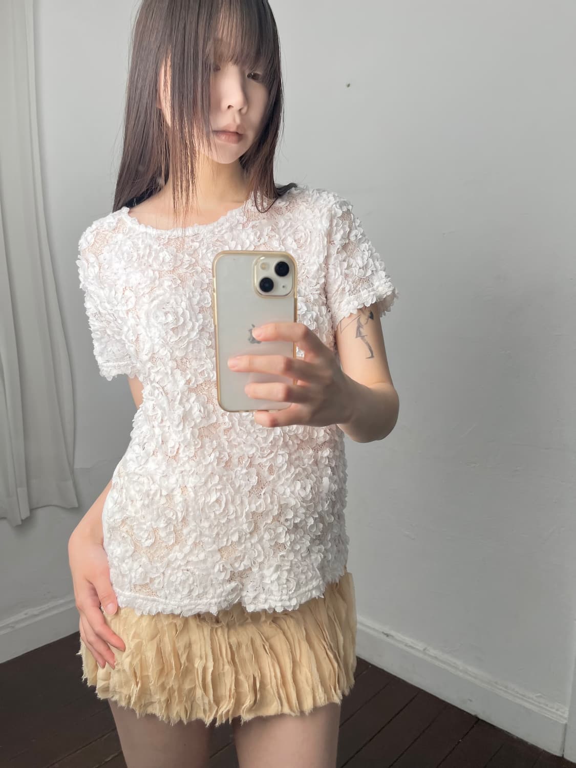로즈 반팔 티셔츠 상품이미지1