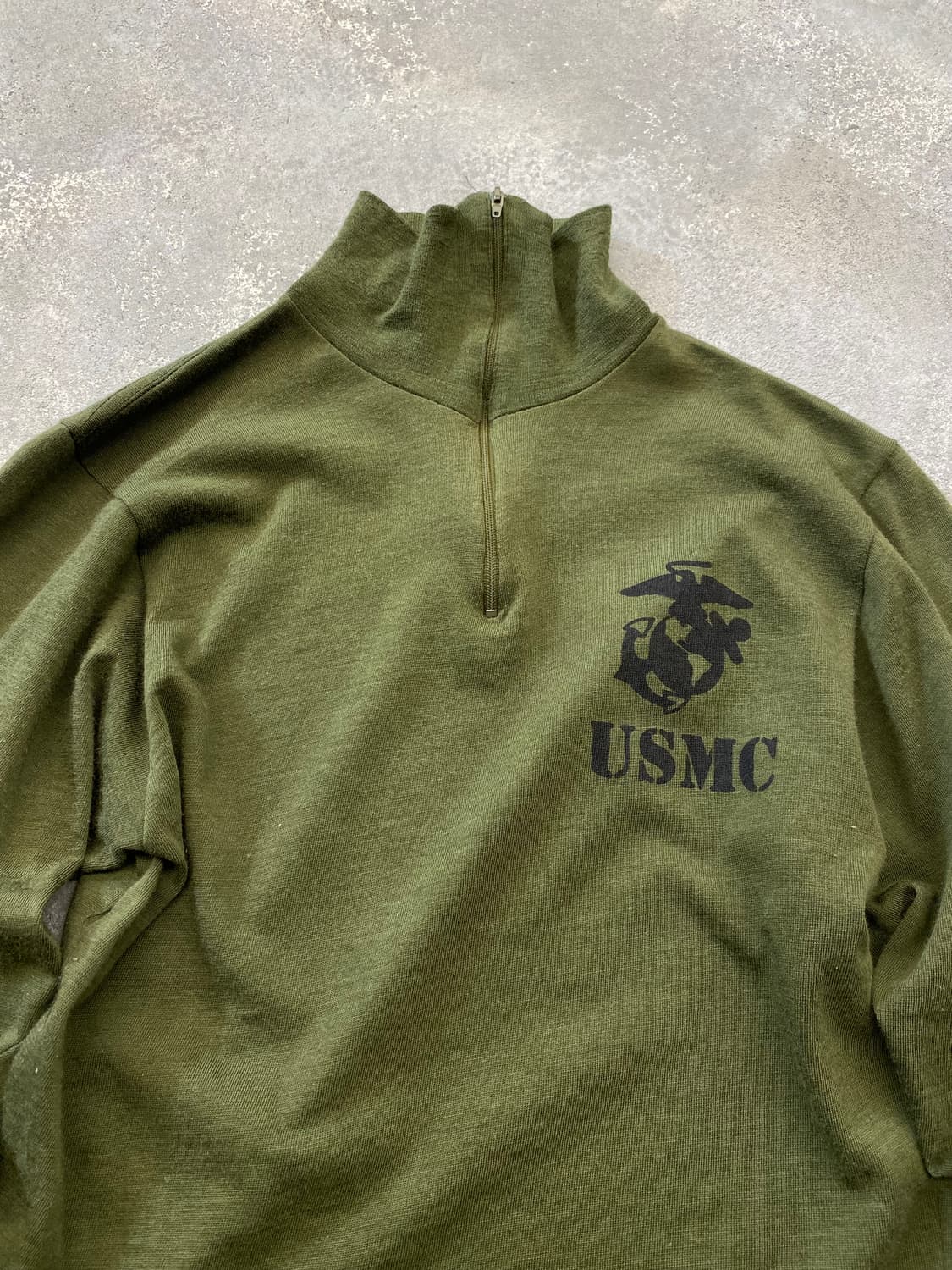 [S] 90s USMC 밀리터리 하프집업 티셔츠 상품이미지2