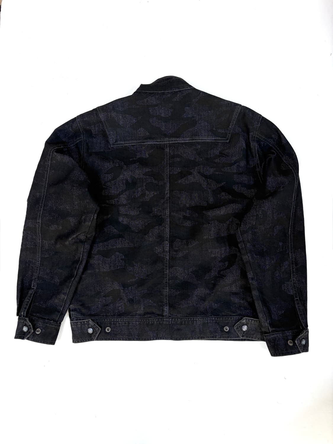 Jawin 블랙 카모 집업 워크 자켓 상품이미지6