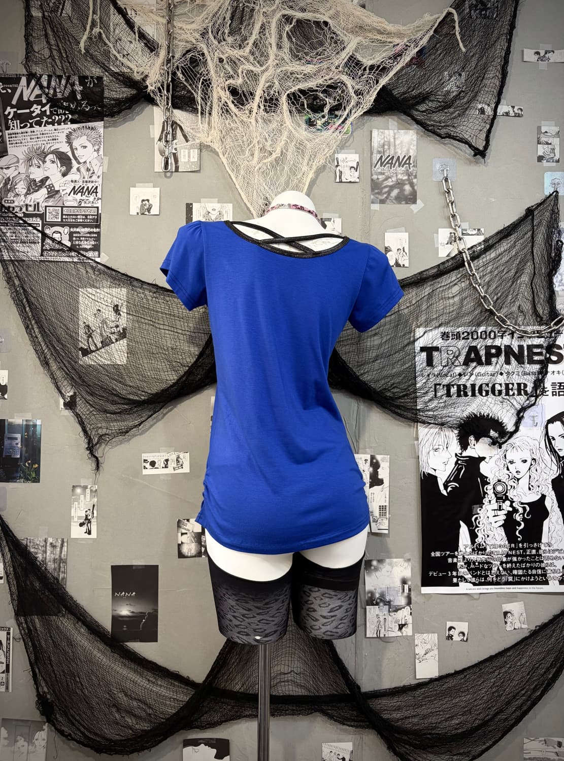 00's Glam cubic Cross back strap sleeve 상품이미지7