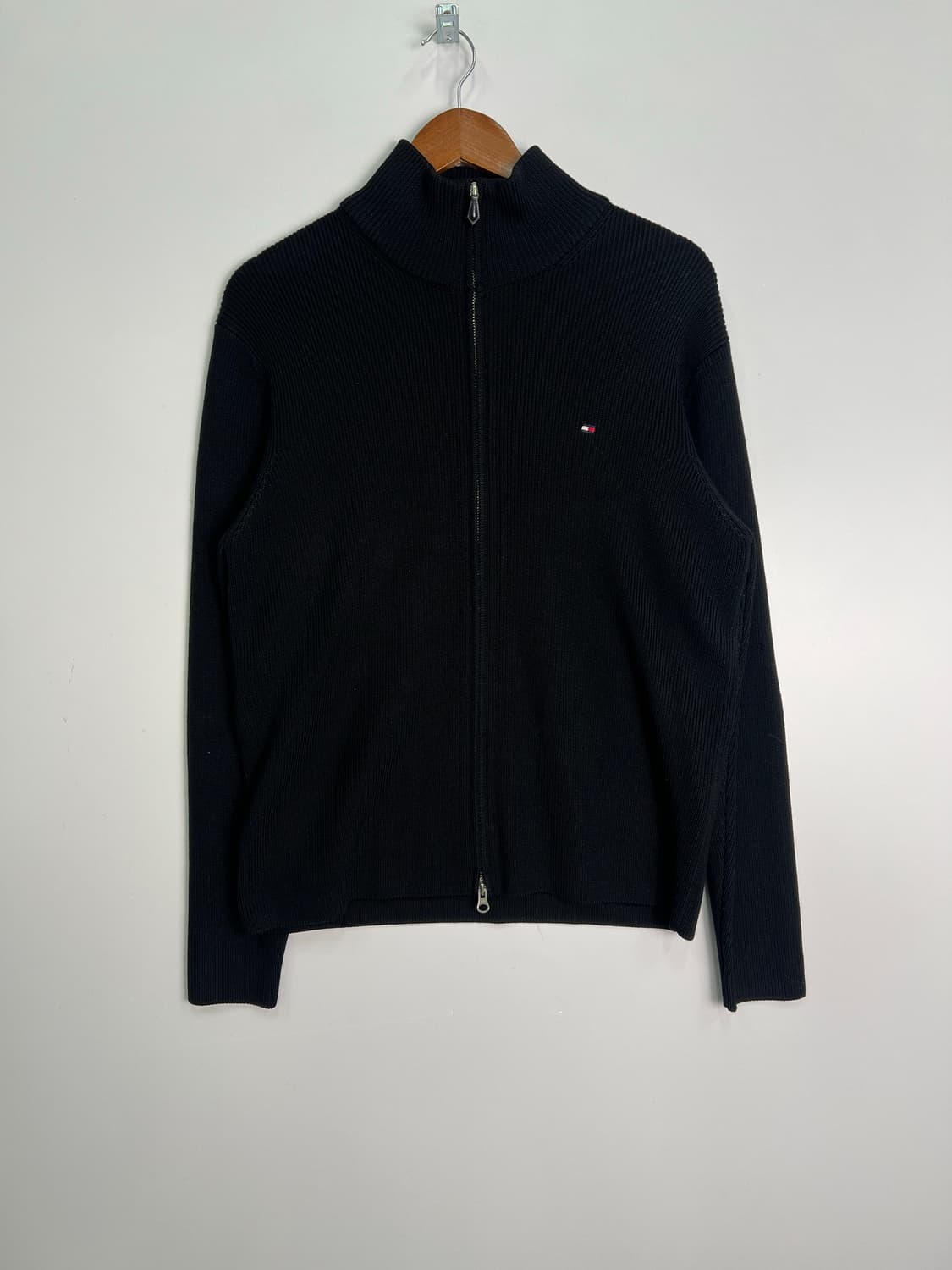 TOMMYHILFIGER 블랙 니트집업 상품이미지1