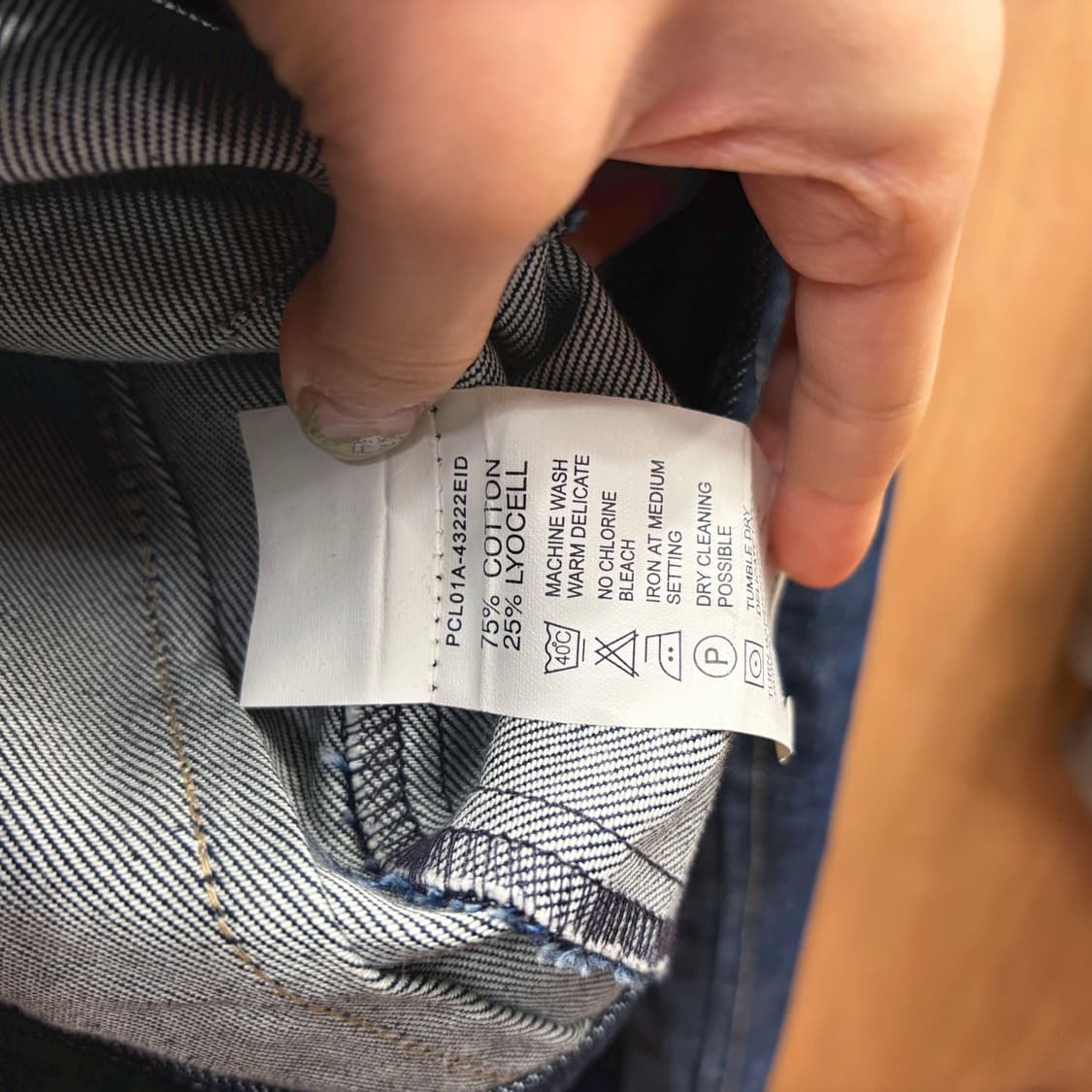 리바이스 엔지니어드 진스 걸즈 크롭 데님 자켓 레드 탭 포켓 디테일 진청 상품이미지9