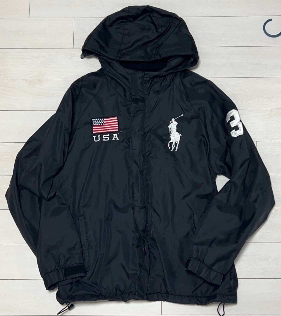 폴로 빈티지 바람막이 자켓 블랙  상품이미지1