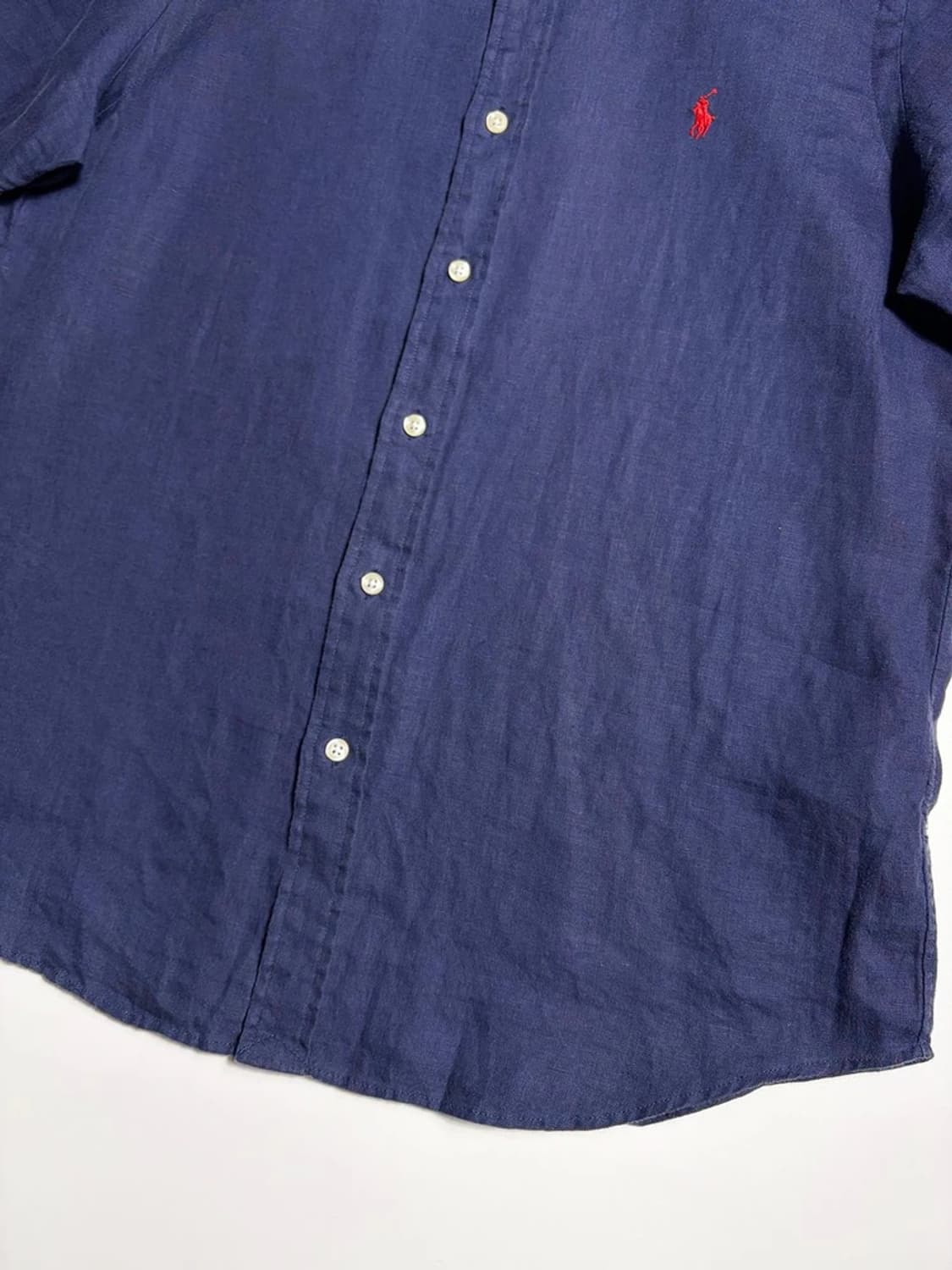 폴로 랄프로렌 클래식핏 포니 자수 린넨 반팔 셔츠 R1507 상품이미지3