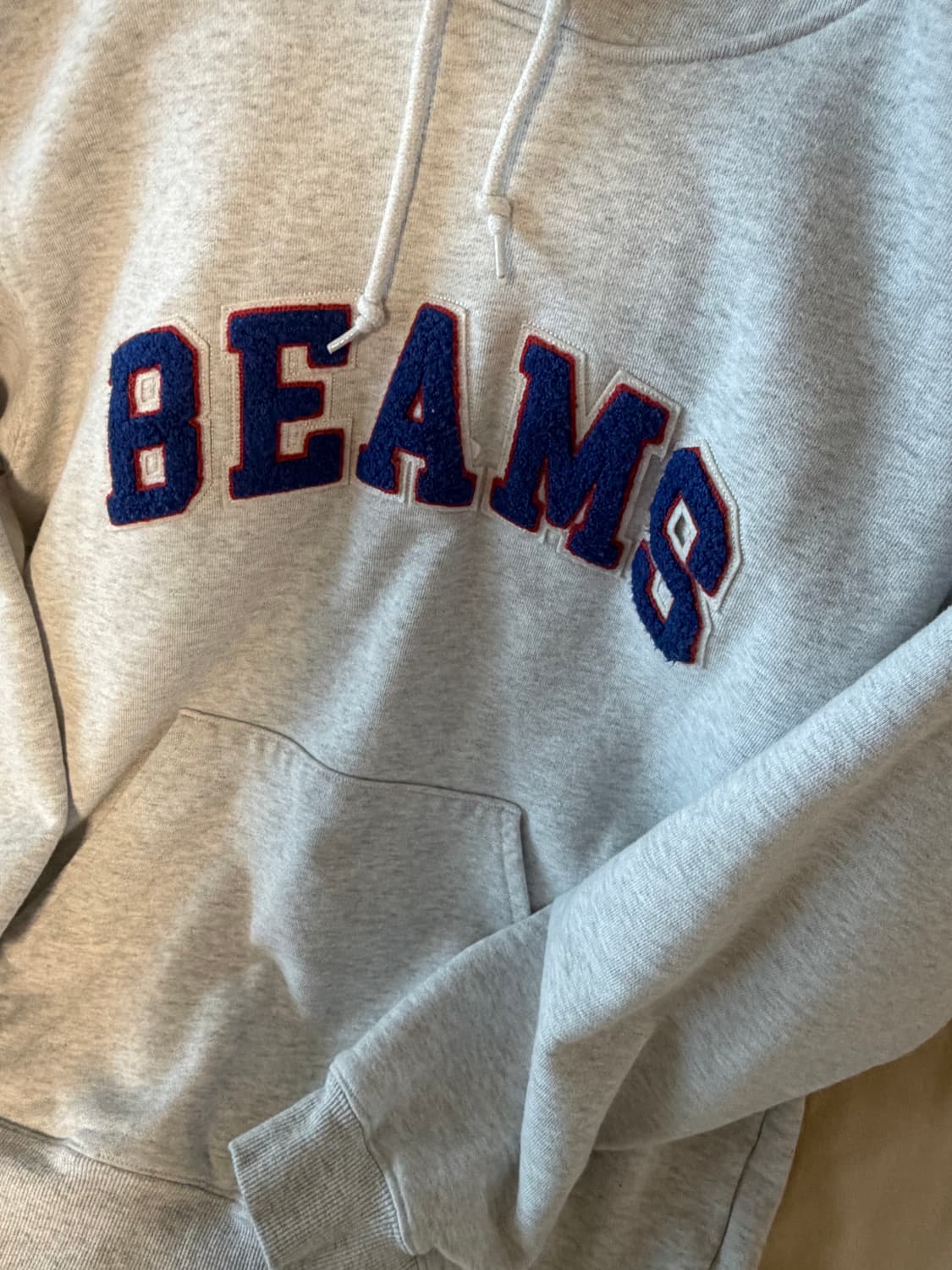 빔즈(BEAMS)의 애쉬그레이 후드티 m 상품이미지4