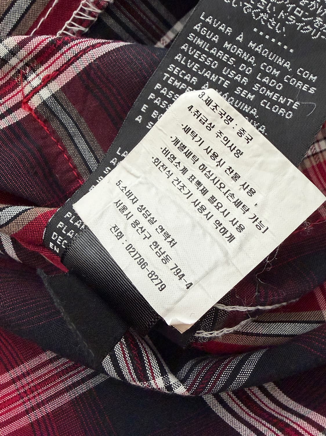 할리데이비슨 레드 투포켓 체크 반팔 셔츠 상품이미지10