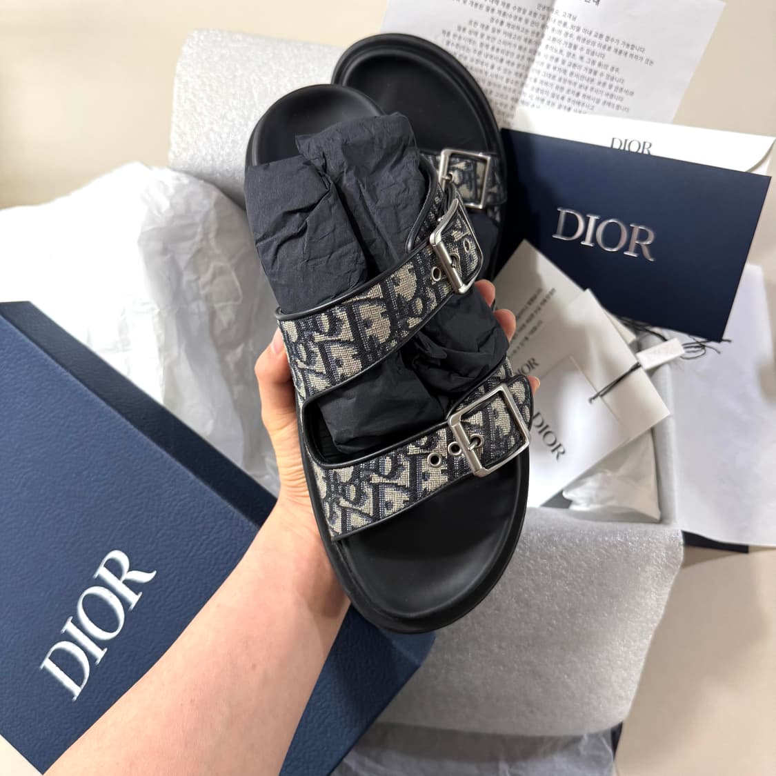 [41/당일출고]디올 오블리크 아쿠아 샌들 / 슬리퍼 상품이미지3