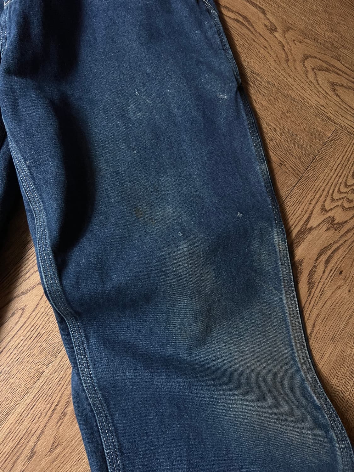 [38]칼하트 USA 더티워싱 싱글니 카펜터 워크 데님 팬츠 상품이미지7