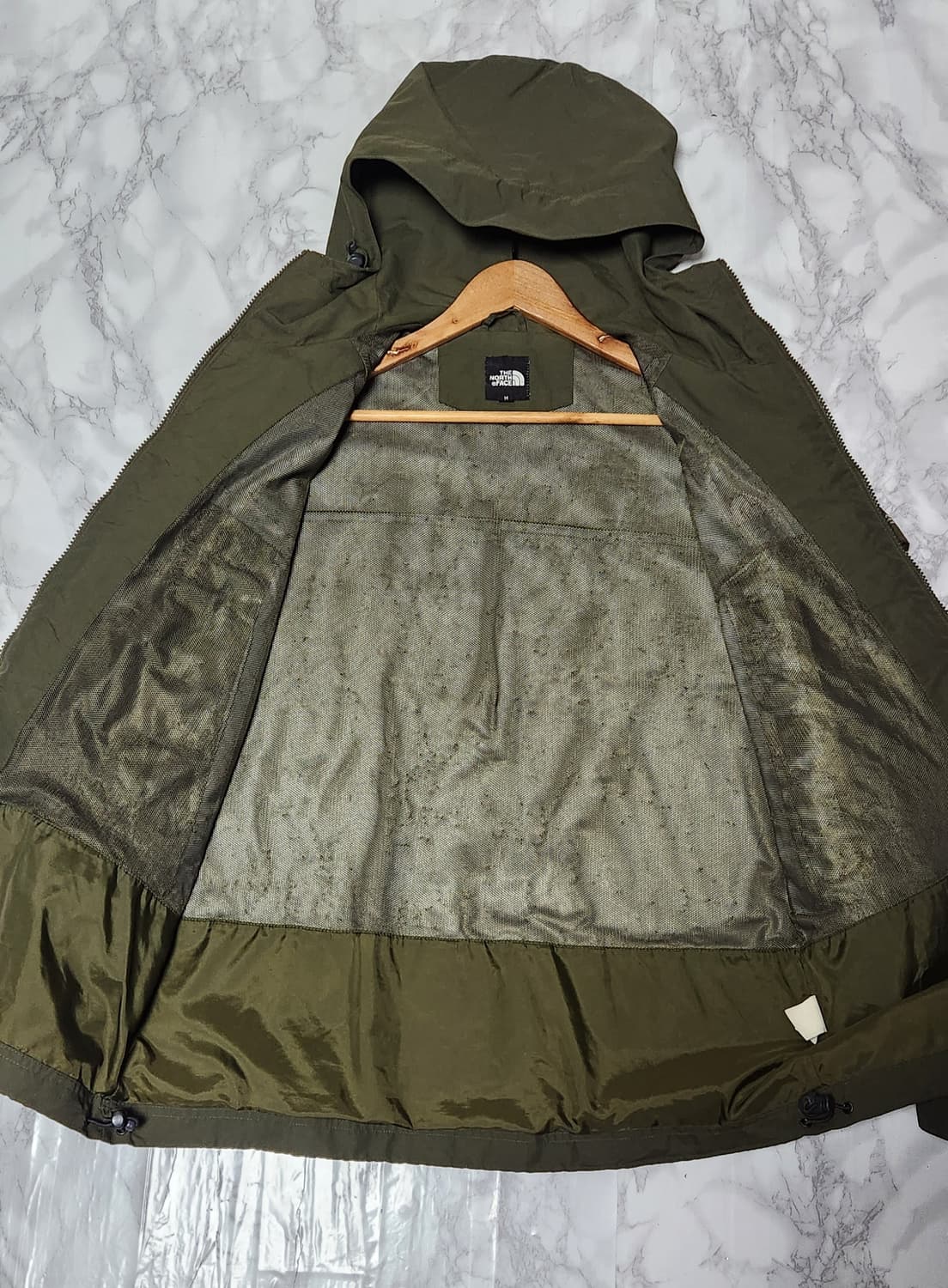 노스페이스 카키 13 바람막이 후드 자켓 상품이미지7