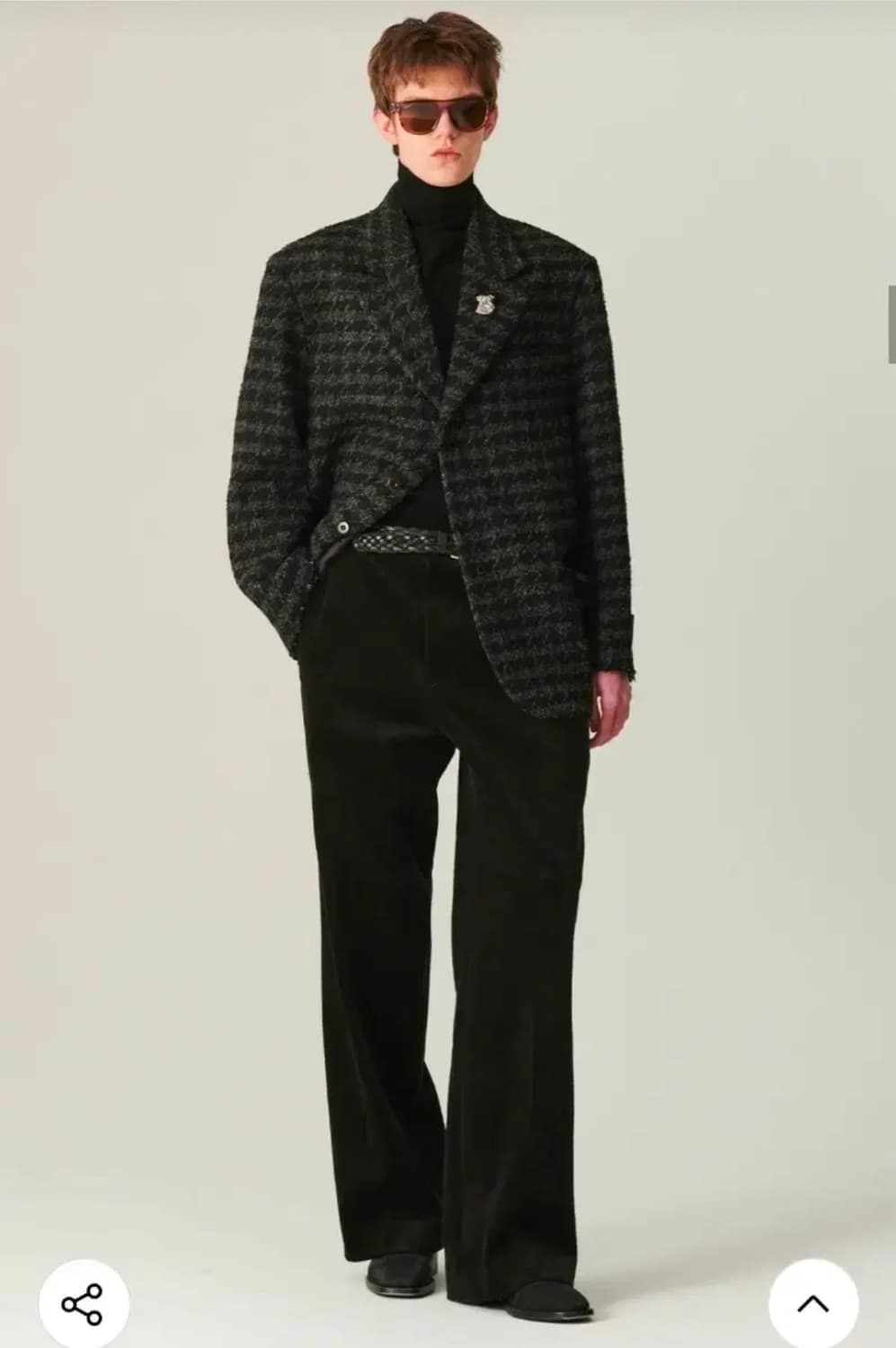 비욘드클로젯 바시티 웨일 코듀로이 팬츠 블랙 M 상품이미지6