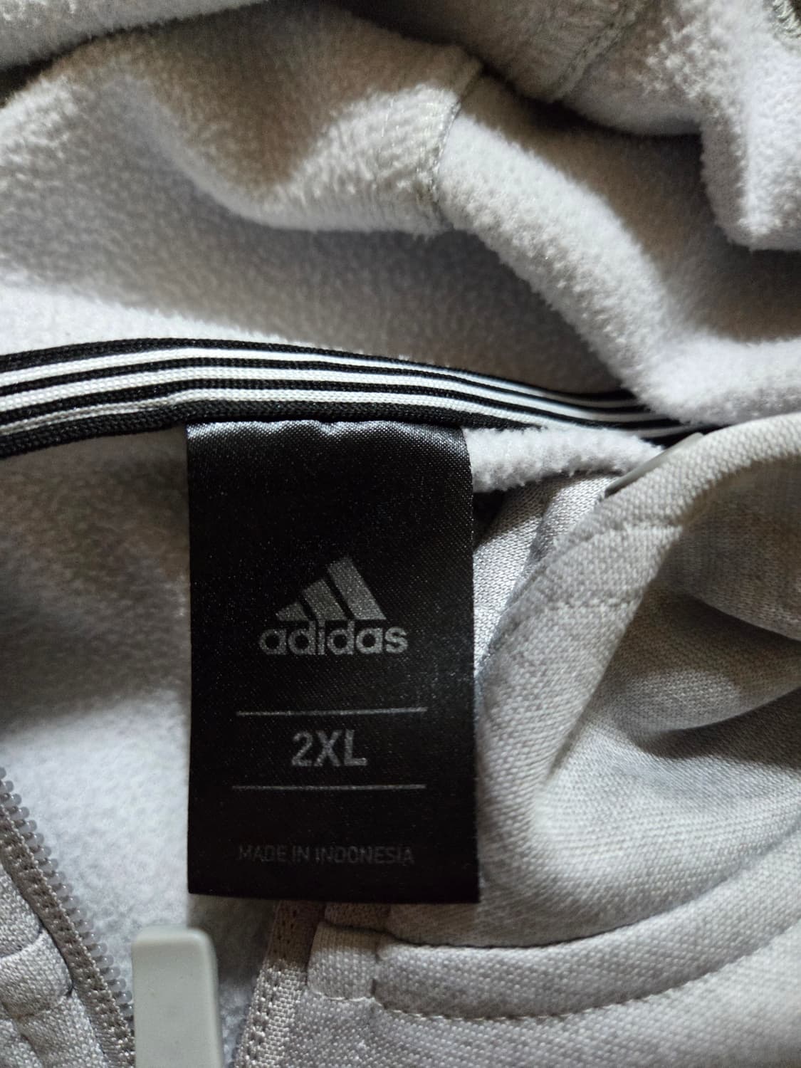 빅사이즈.2XL 아디다스 테크 후드집업.그레이 상품이미지4