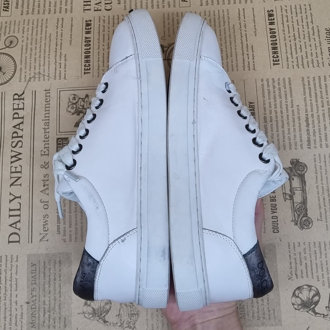 돌체앤가바나 꿀벌 레더 여성스니커즈230 상품이미지5