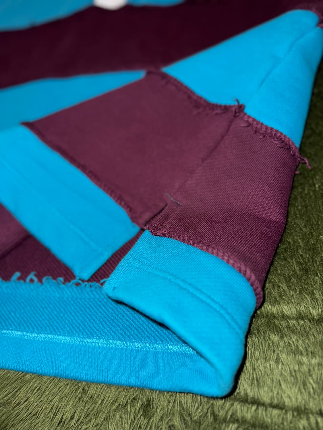 [S] BOTTER 보터 루즈 핏 스트라이프 패널 스웻 폴로 티셔츠 상품이미지6