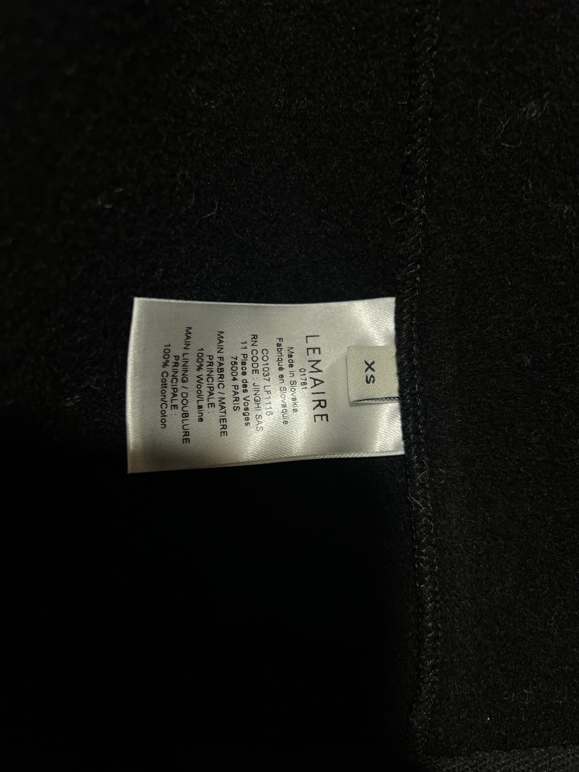 24fw 르메르 랩코트 xs 상품이미지4