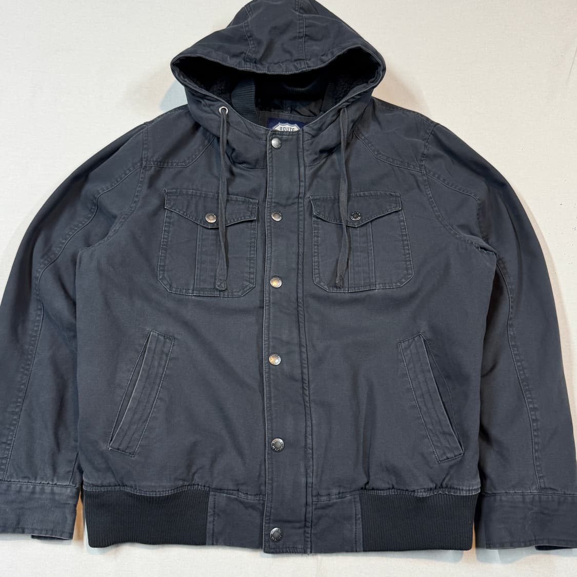 L) ROUTE 66 캔버스 코튼 후드 자켓 상품이미지2