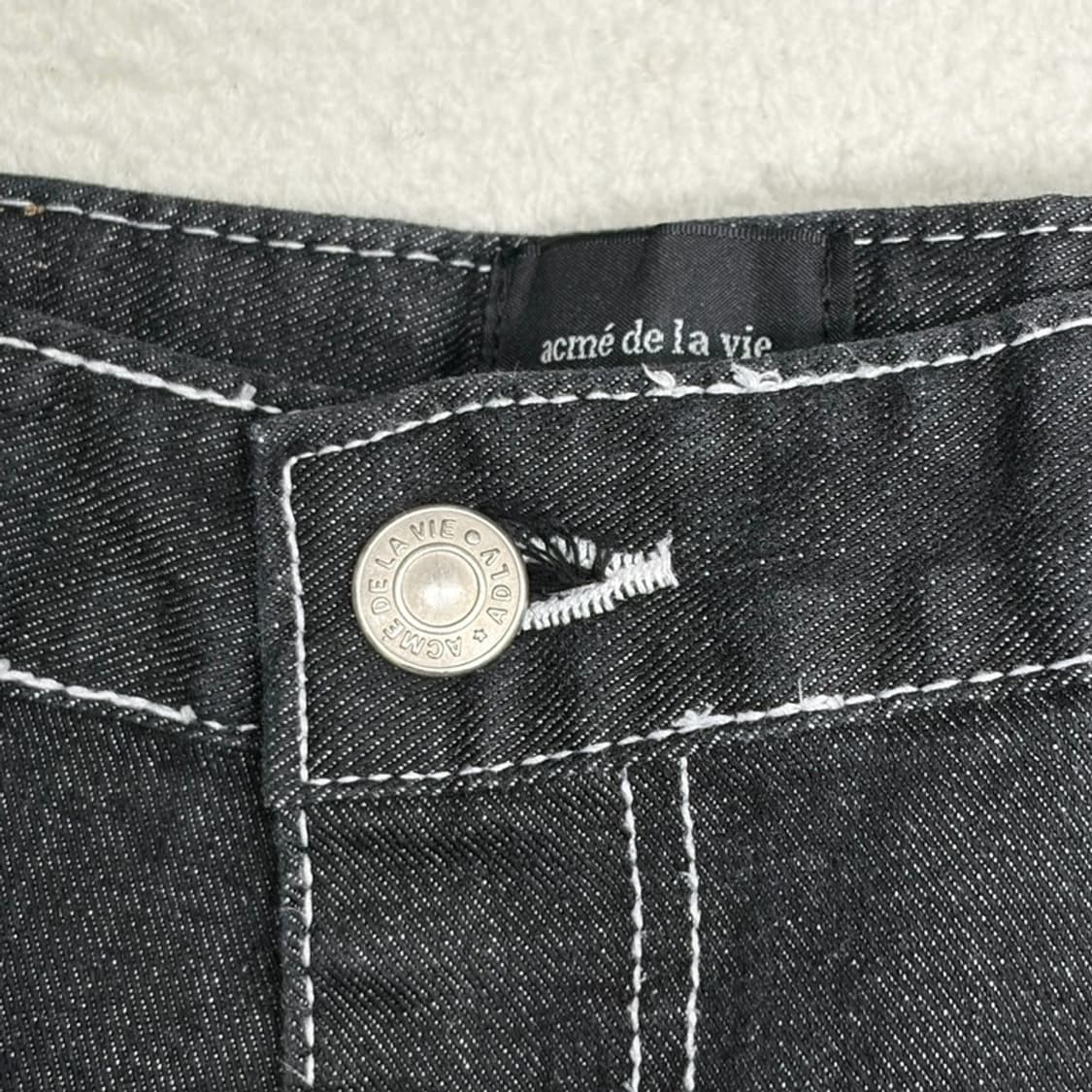 ACME DE LA VIE 블랙 생지 데님 팬츠 1 상품이미지2