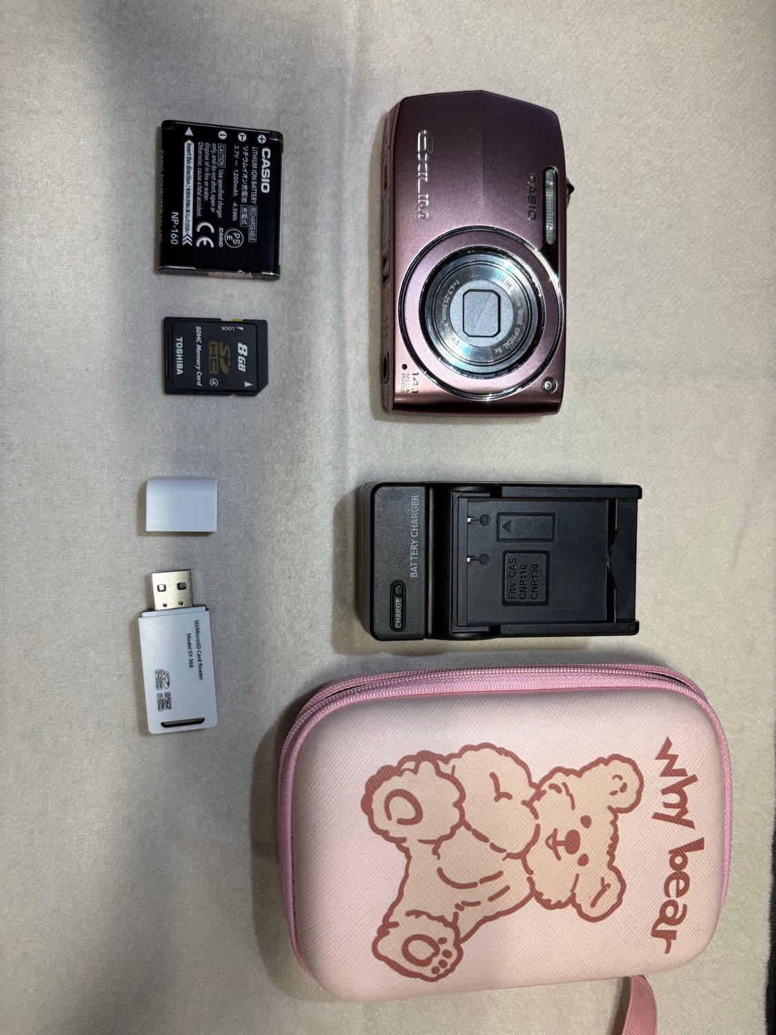 카시오 엑슬림 z2300 핑크 상품이미지1