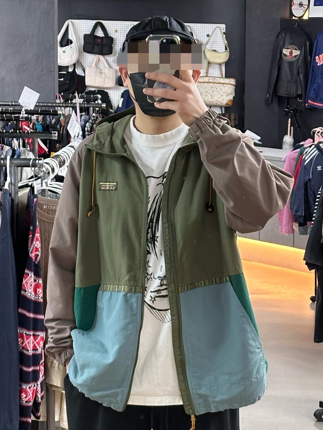 🔥엘엘빈 배색 후드 바람막이 자켓입니다🔥 상품이미지2