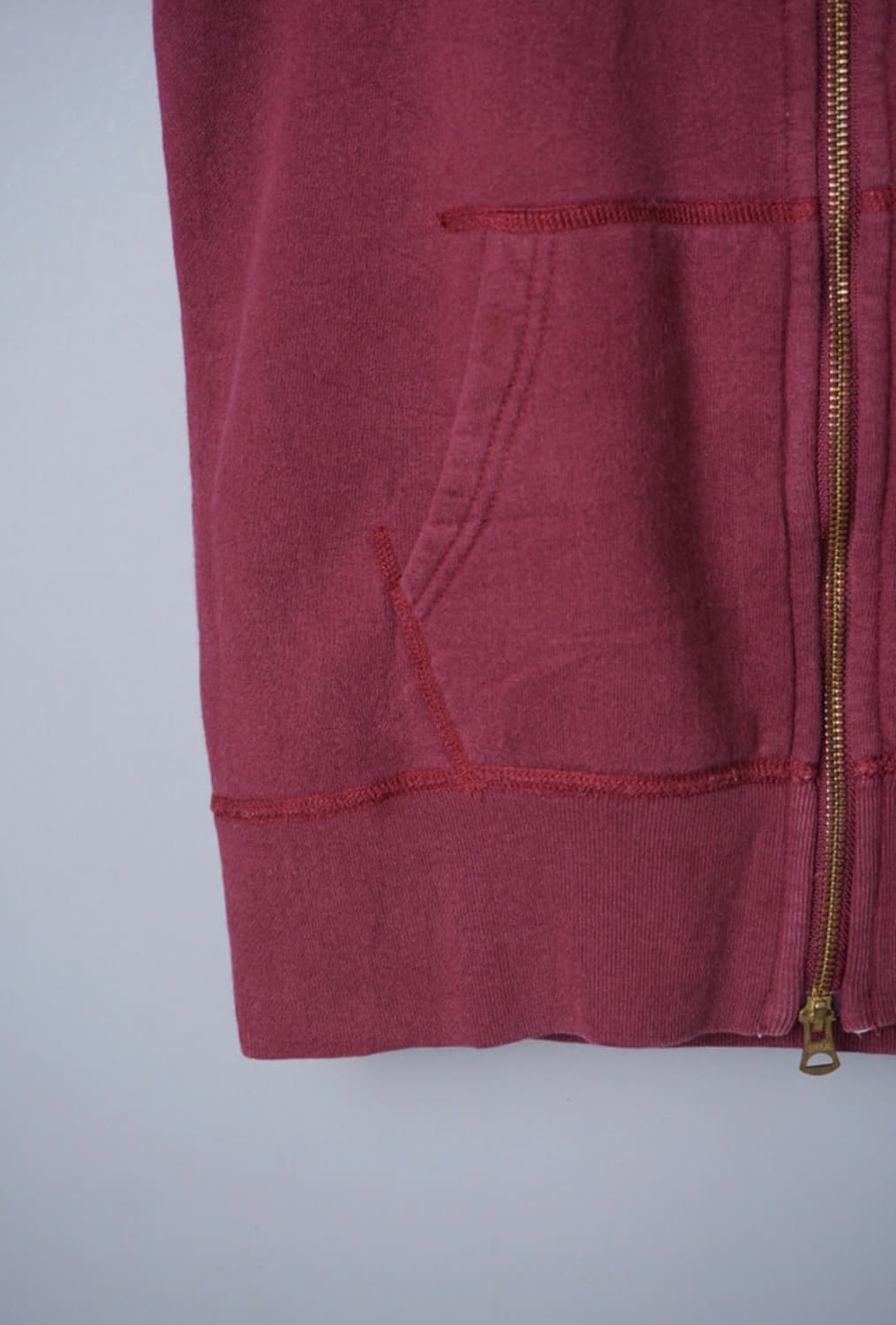 오르치발 여성 버건드 후드집업 상품이미지5