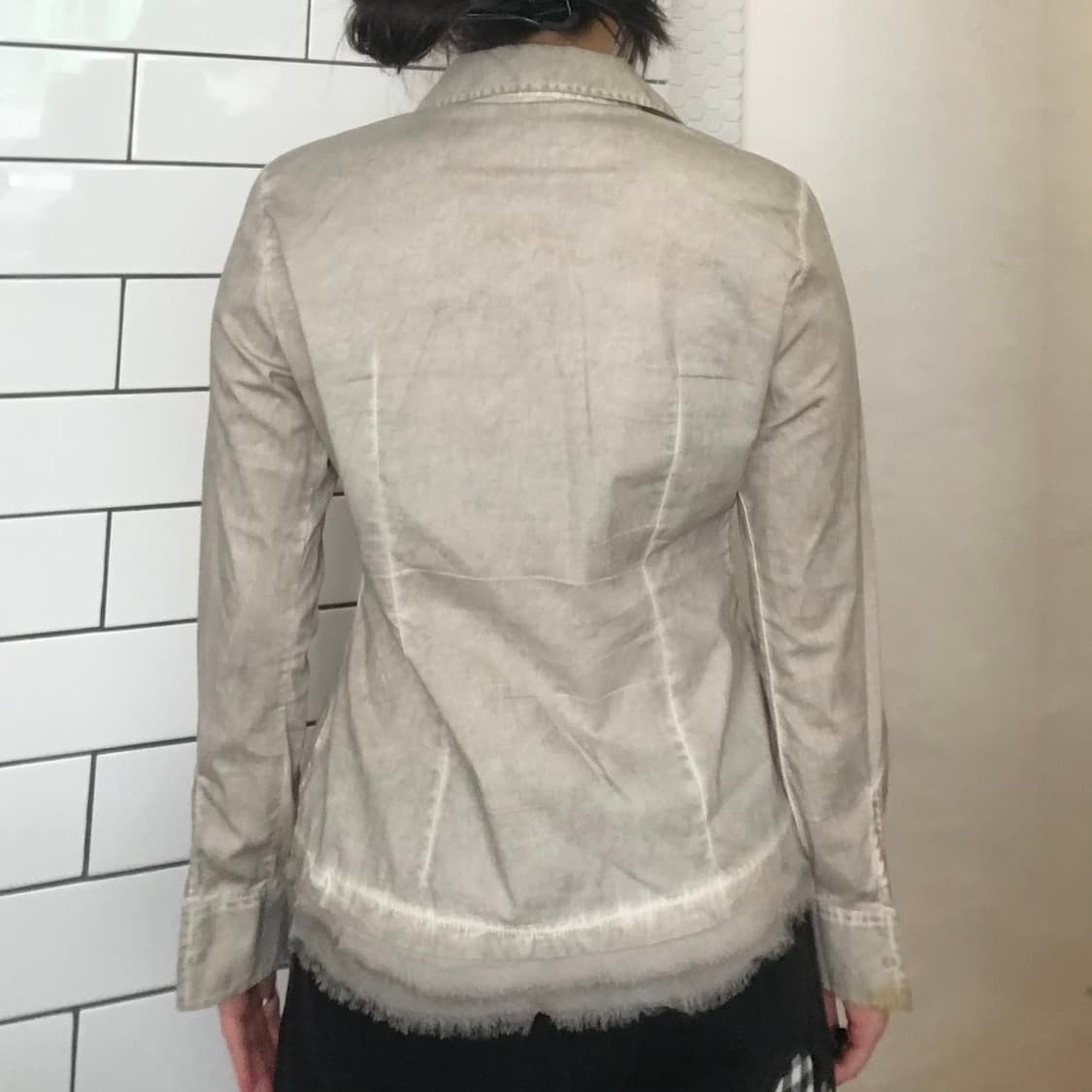 M / Karna 빈티지 워싱 레이스 셔츠 상품이미지2