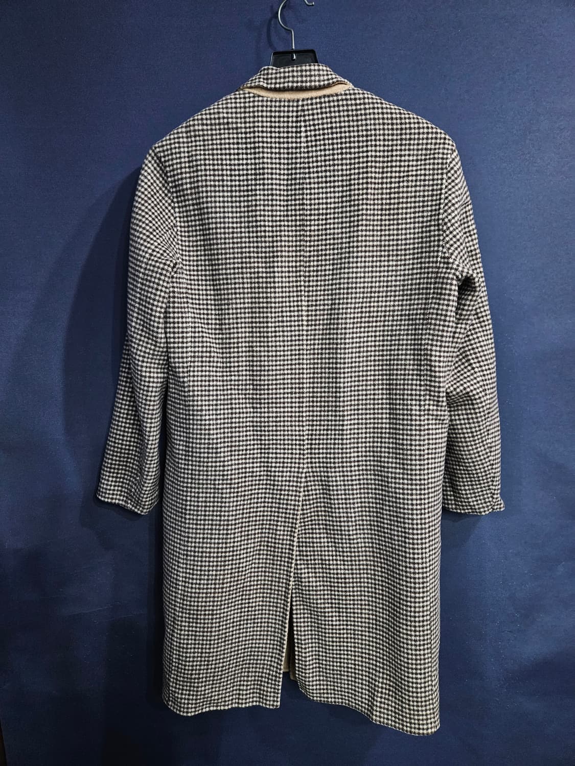 지이크 스트라이프 체크 남성 100 핸드메이드 롱코트  상품이미지2