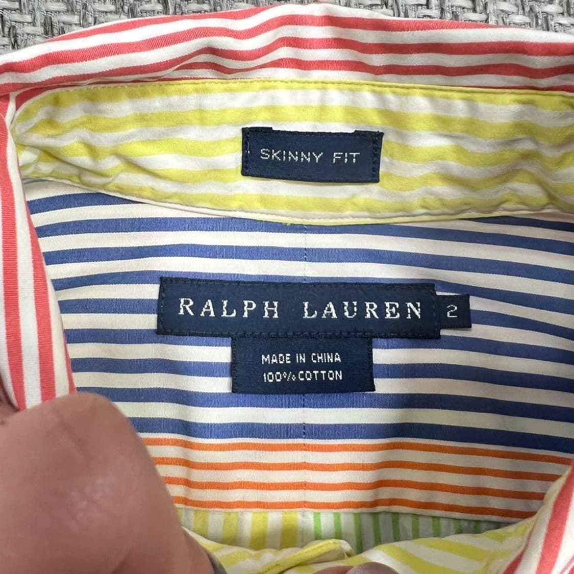 랄프로렌 스키니핏 스트라이프 셔츠 v0946 상품이미지5