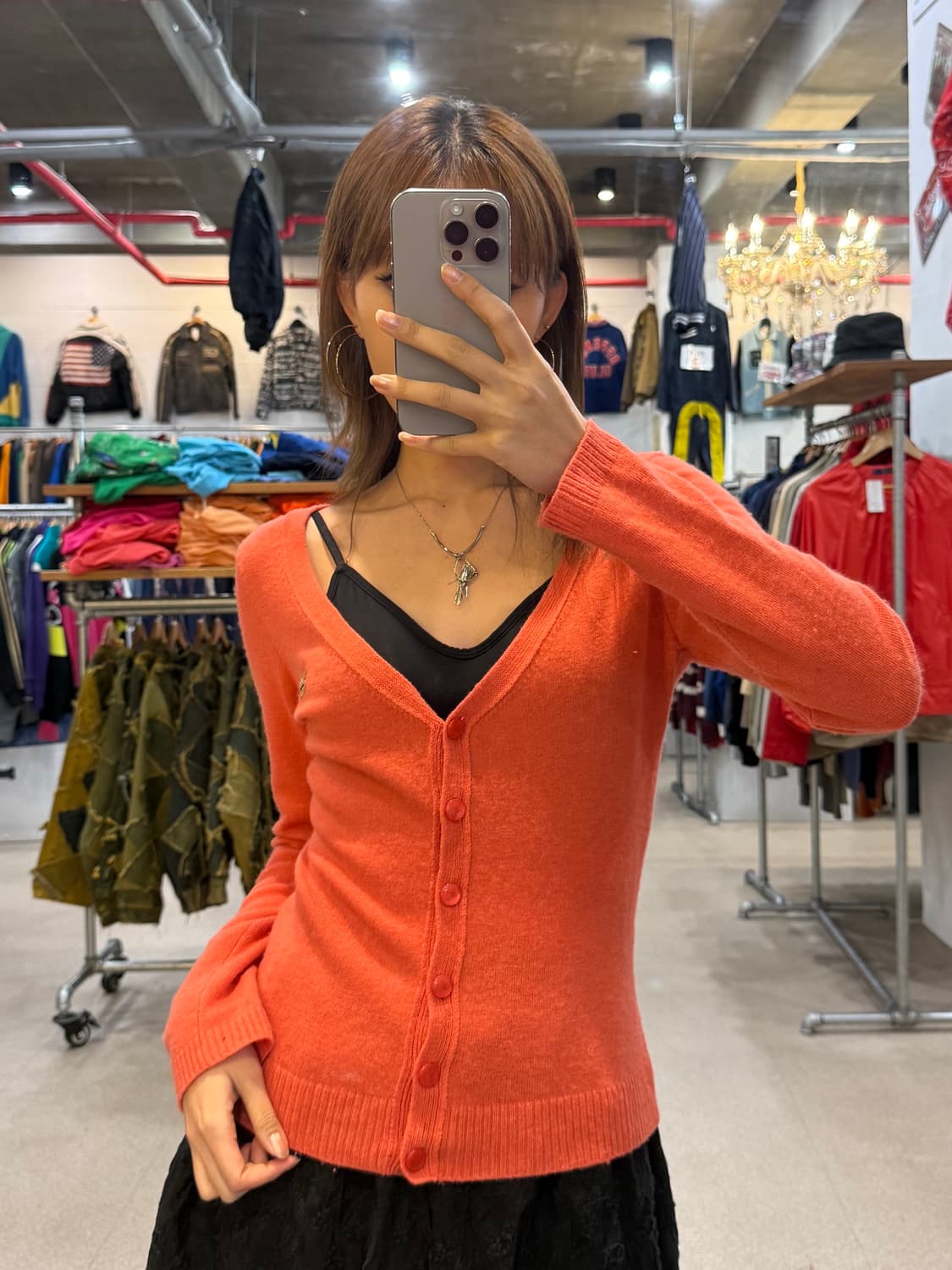 버버리 블루라벨 브이넥 가디건 상품이미지3