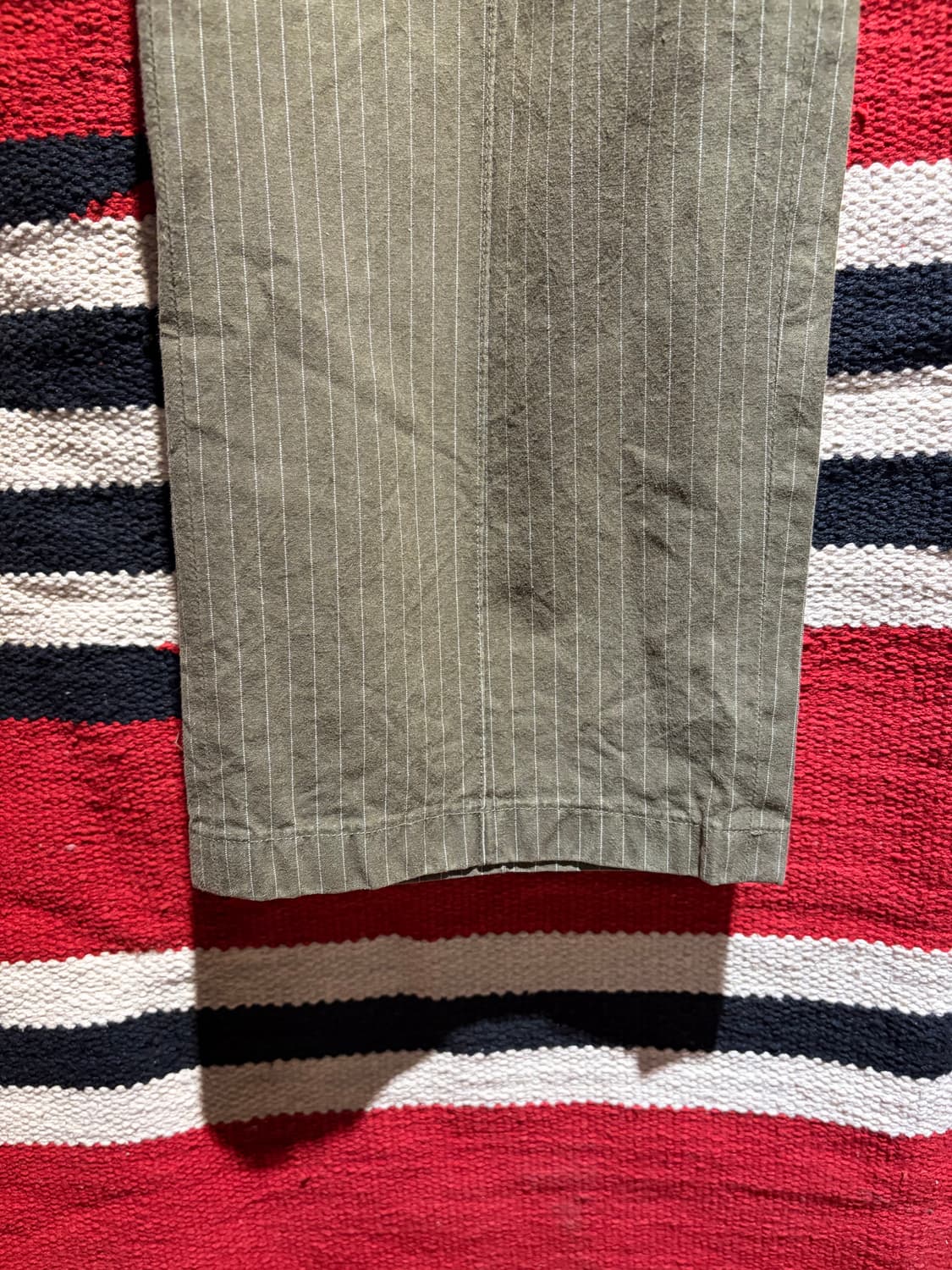 Olive stripe chino pants / 올리브 스트라이프 치노 상품이미지3