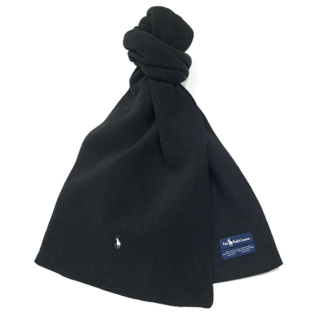 MX610 폴로 90s 후리스 화이트포니 블랙 머플러 목도리 상품이미지2