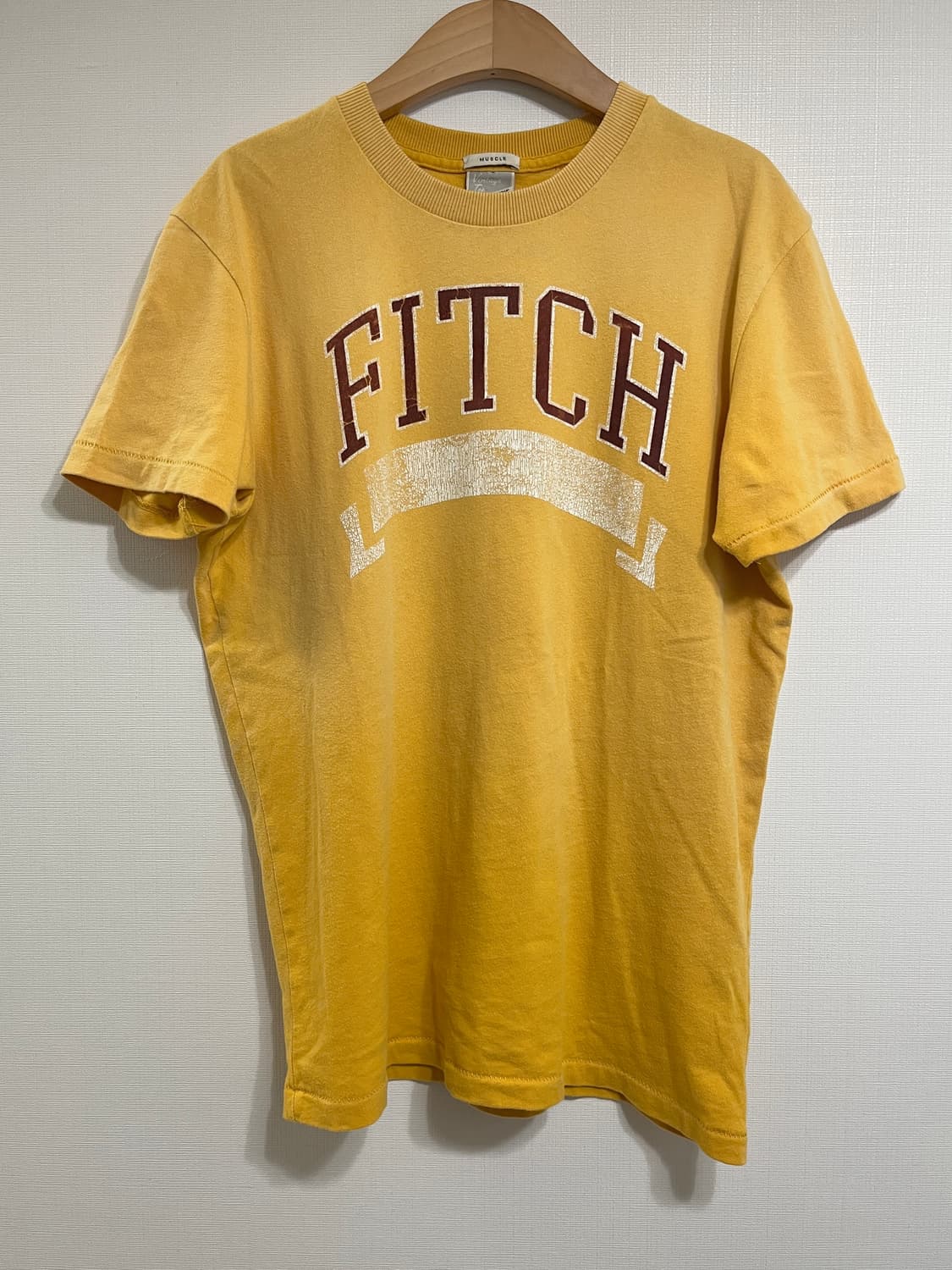 아베크롬비앤피치 반팔 티셔츠 S 옐로우 상품이미지5