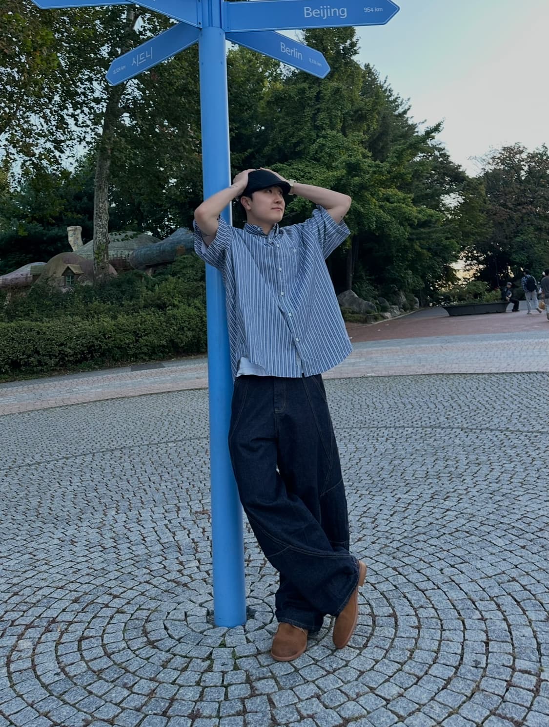 주앙옴므 트위스트 데님 팬츠 (인디고 원워시) 상품이미지7