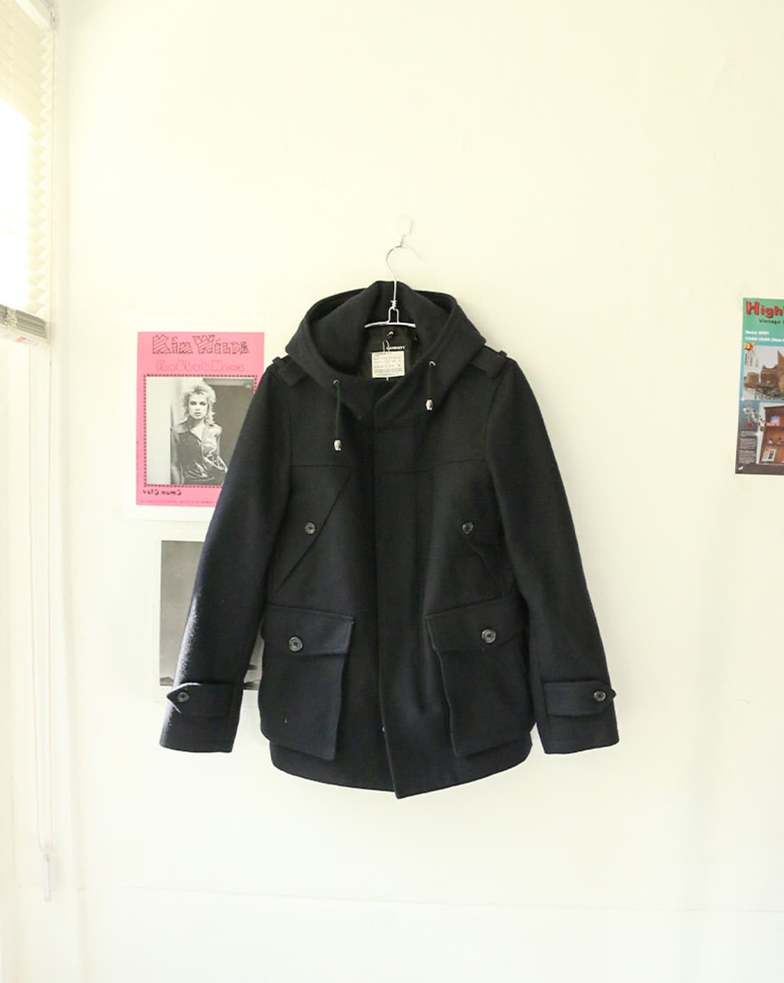 캐서린 햄넷 네이비 후드 피코트 상품이미지1