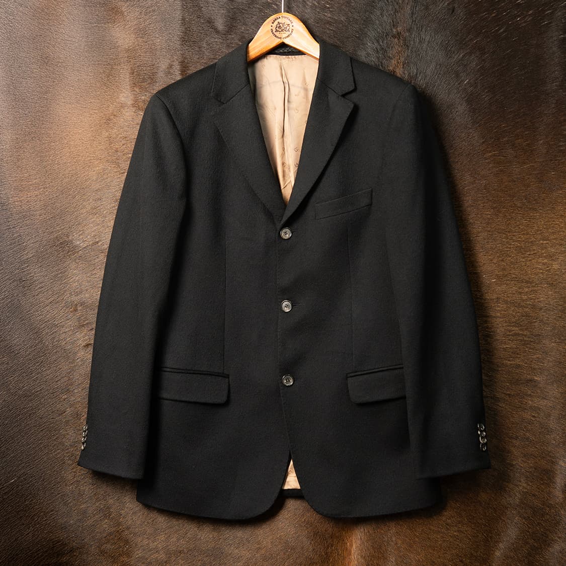 [98] 90s AIGNER 아이그너 로로피아나 캐시미어 블레이져 블랙 상품이미지1