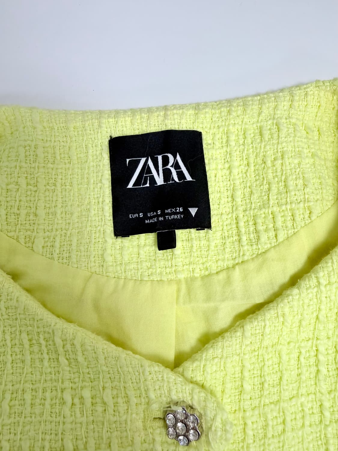 자라 스트럭처 크롭자켓 (S) 상품이미지5