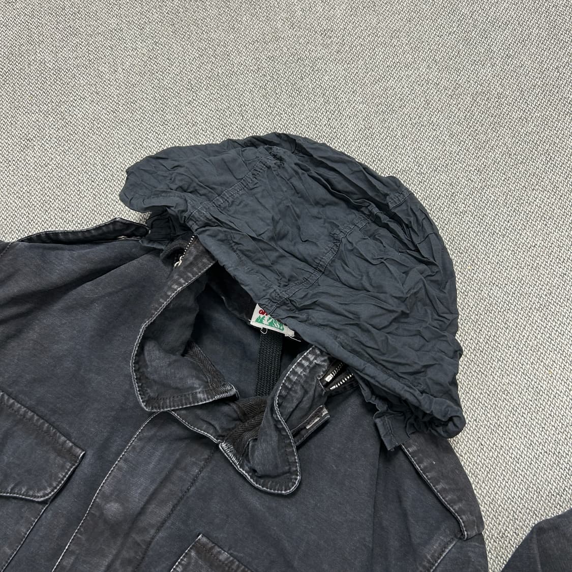 오프화이트 아카이브 워시드 블랙 M65 자켓(S) 상품이미지6
