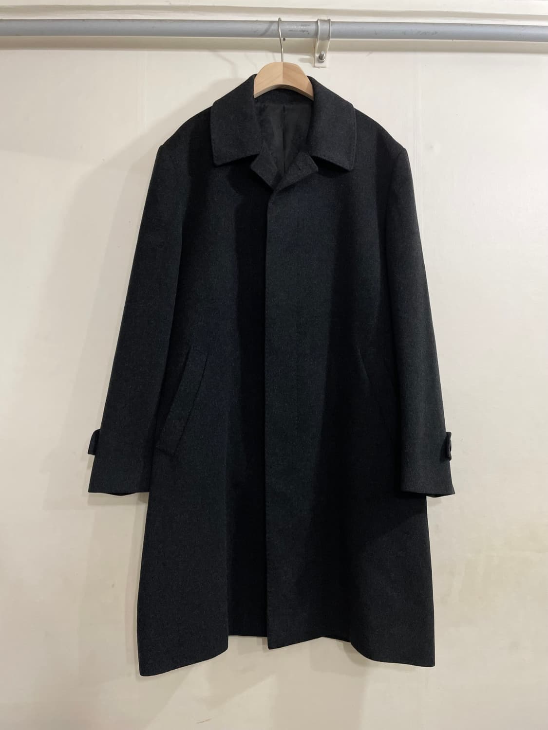 BASSO 로로피아나 캐시미어 코트 챠콜 상품이미지1