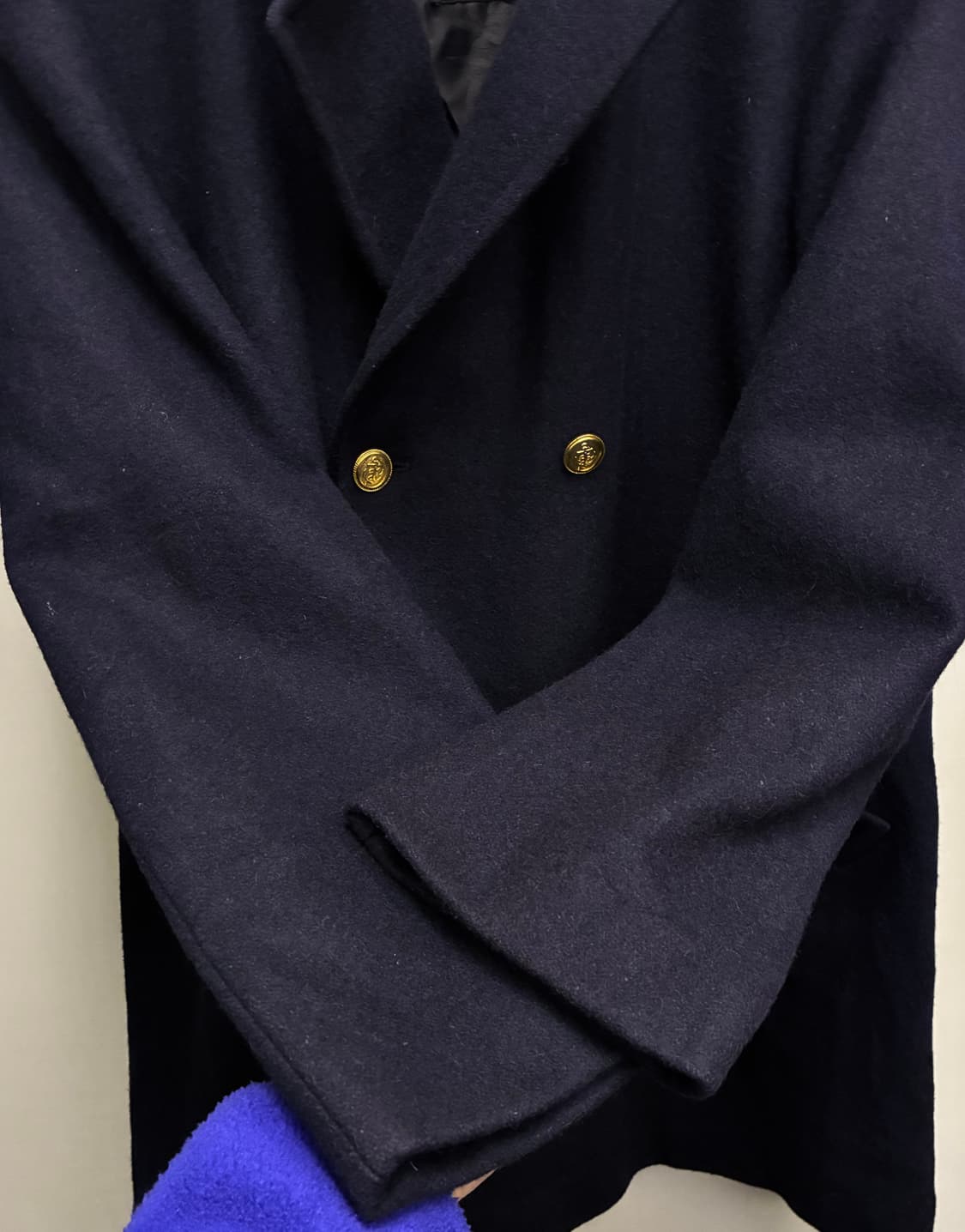 (105)Harriss paris 해리스 울 금장 더블 브레스트 피코트 상품이미지6