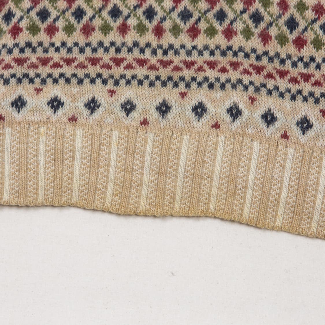 70s Chemise 라코스테 페어아일 니트 베스트 상품이미지5