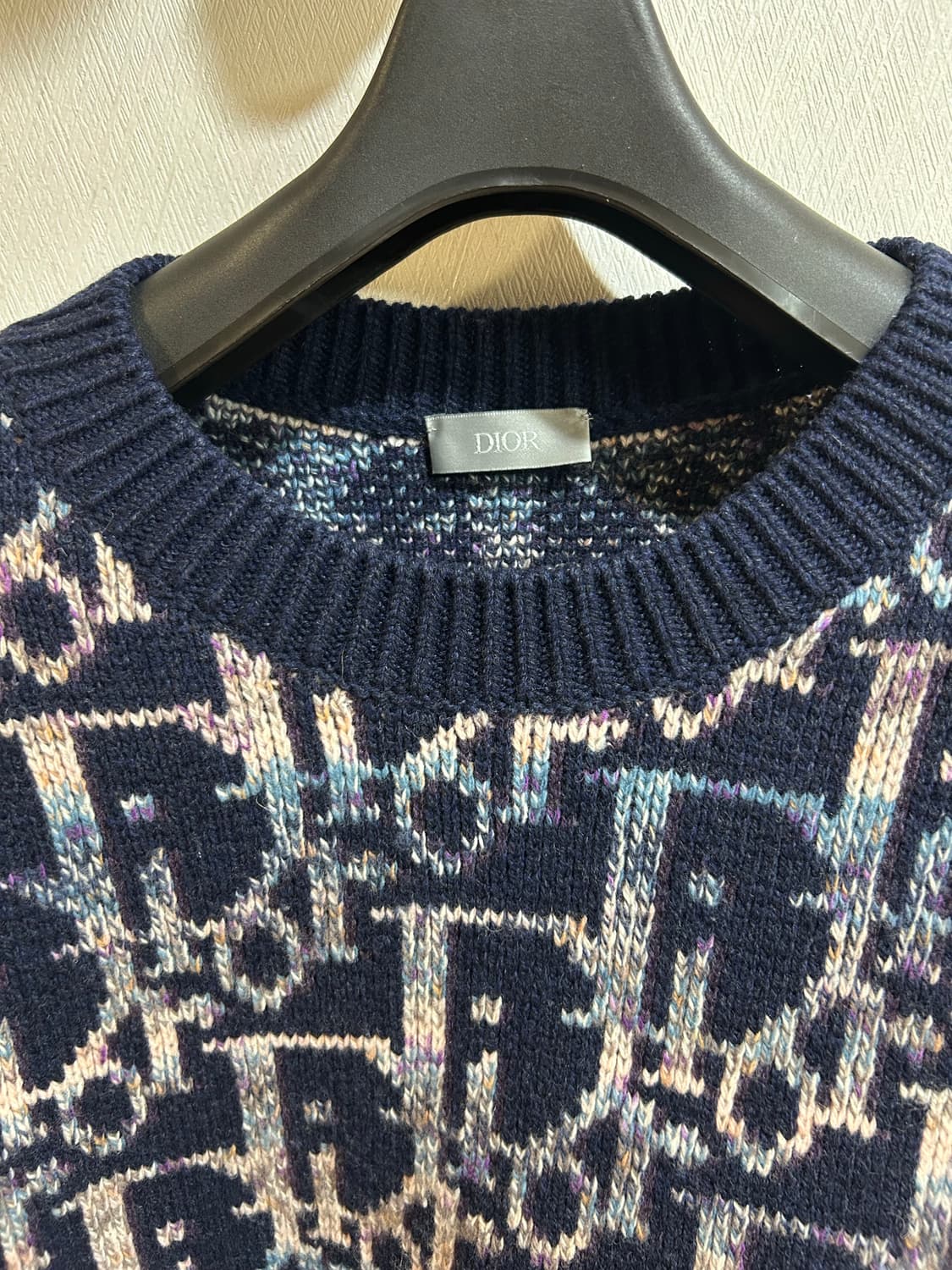 [새상품급,L] 디올 오블리크 자카드 니트 스웨터 상품이미지4