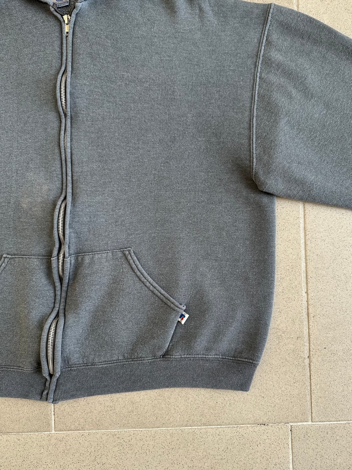 빈티지 러셀 후드집업 다크그레이 XL 상품이미지3