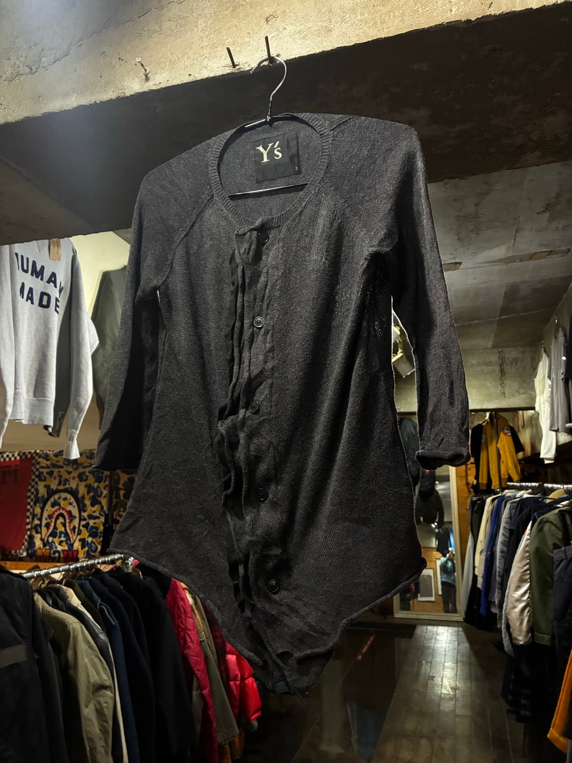 YOHJI YAMAMOTO 요지 야마모토 패턴 가디건 상품이미지1