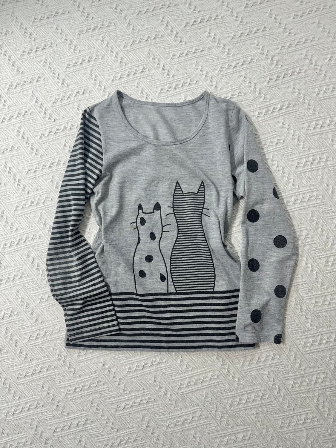 캣 프린티드 패턴 레깅스 스커트 3pcs SET 상품이미지5