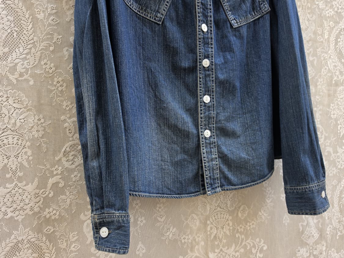 존불 데님 셔츠 상품이미지3