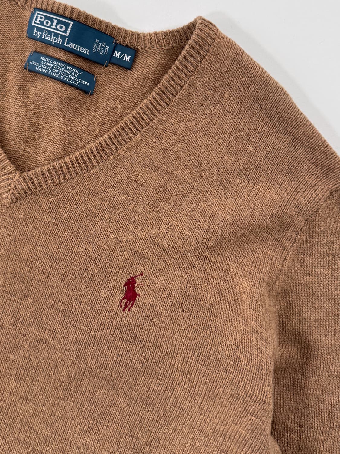 폴로 랄프로렌 루즈핏 브라운 버건디 포니 램스울 니트 상품이미지2
