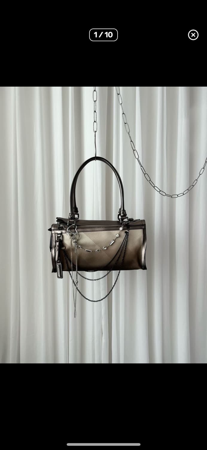 버버리 메탈릭 노바 체크 필그림 숄더백 상품이미지9